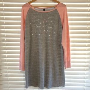 Ambrielle Sleepwear Longsleeve Nightgown Size L